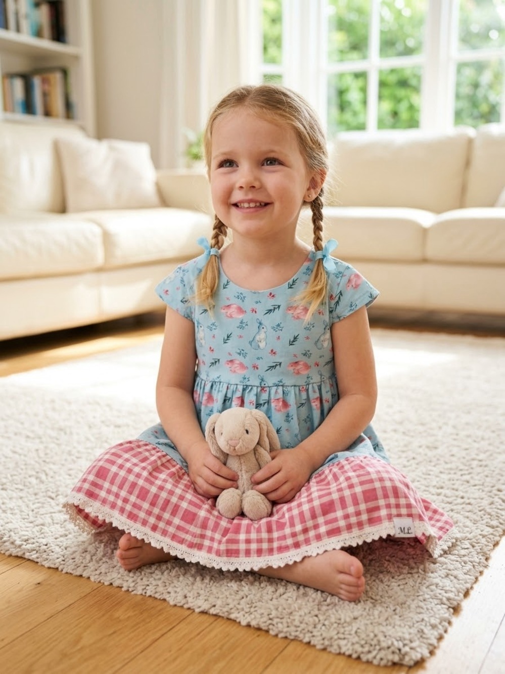 Makena Lane Spring Bunny Tunic Dress Size 5